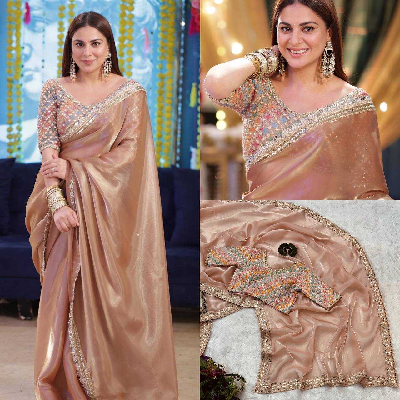 Ksa Jimmy Choo RIN215 473 Sarees Bollywood Collections Wholesale Sequence Sarees Embroidered Sarees Kota Doria Sarees SHRADDHA ARYA Manufacturer