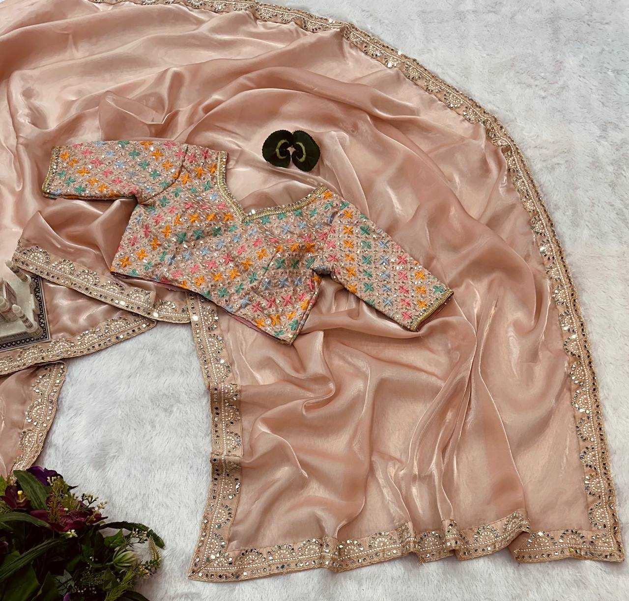 Ksa Jimmy Choo RIN215 473 Sarees Bollywood Collections Wholesale Sequence Sarees Embroidered Sarees Kota Doria Sarees SHRADDHA ARYA Manufacturer