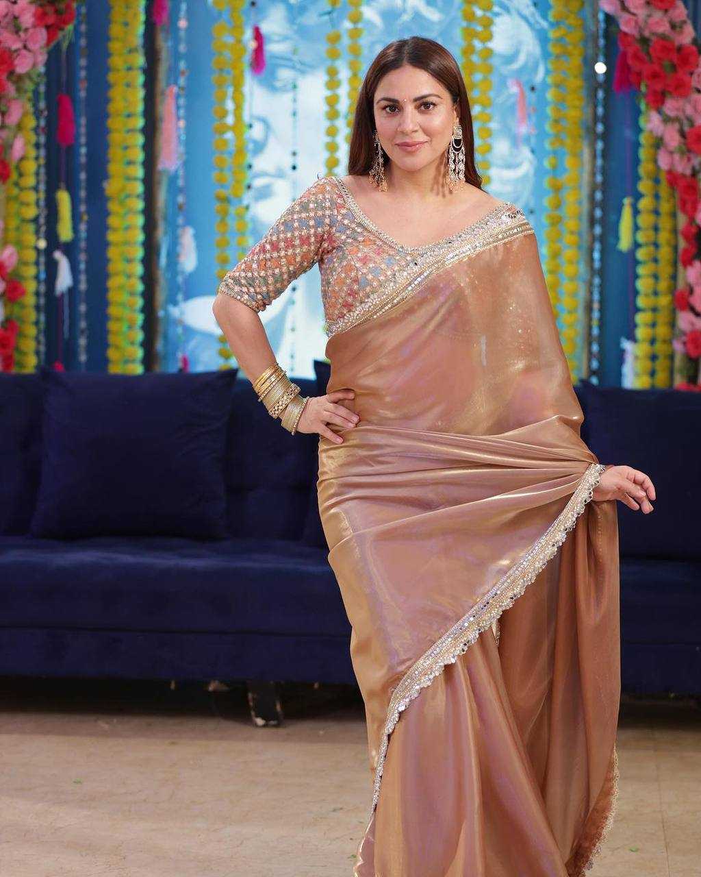 Ksa Jimmy Choo RIN215 473 Sarees Bollywood Collections Wholesale Sequence Sarees Embroidered Sarees Kota Doria Sarees SHRADDHA ARYA Manufacturer