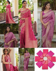 KSA Lichi Silk RIN216 232 Silk Sarees Wholesale Designer Silk Sarees Silk Sarees For Weddings Fancy Printed Silk Sarees Manufacturer