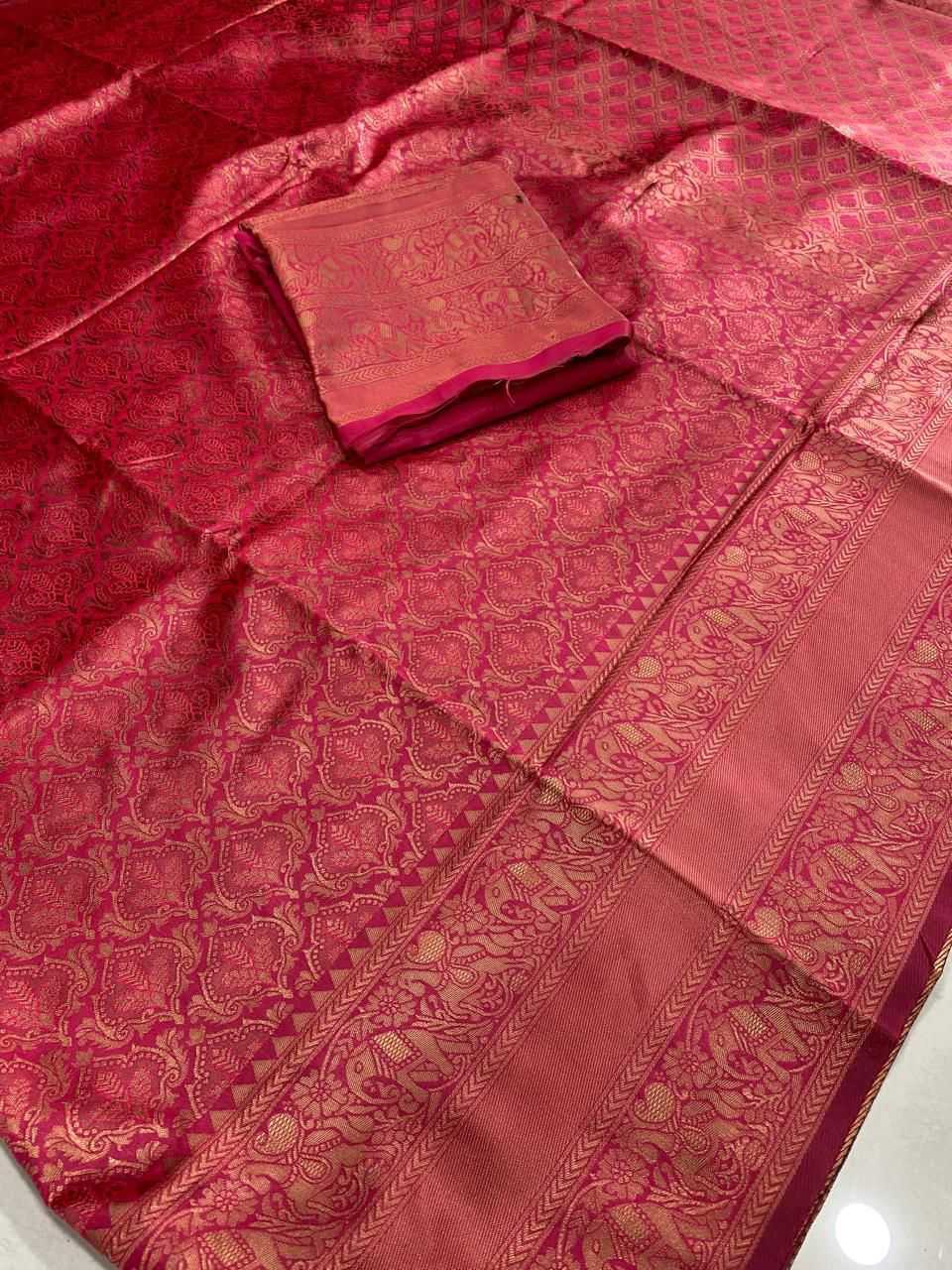 kSA Lichi Silk KESH577 CM-915 Sarees Bollywood Collections Festive Collections Wholesale Jacquard Saree Silk Sarees Pooja Hedge Manufacturer