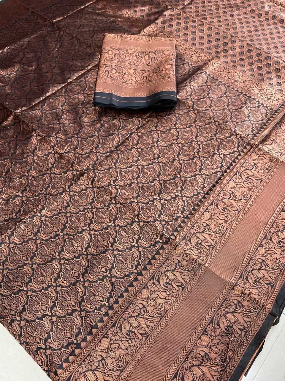 kSA Lichi Silk KESH577 CM-915 Sarees Bollywood Collections Festive Collections Wholesale Jacquard Saree Silk Sarees Pooja Hedge Manufacturer