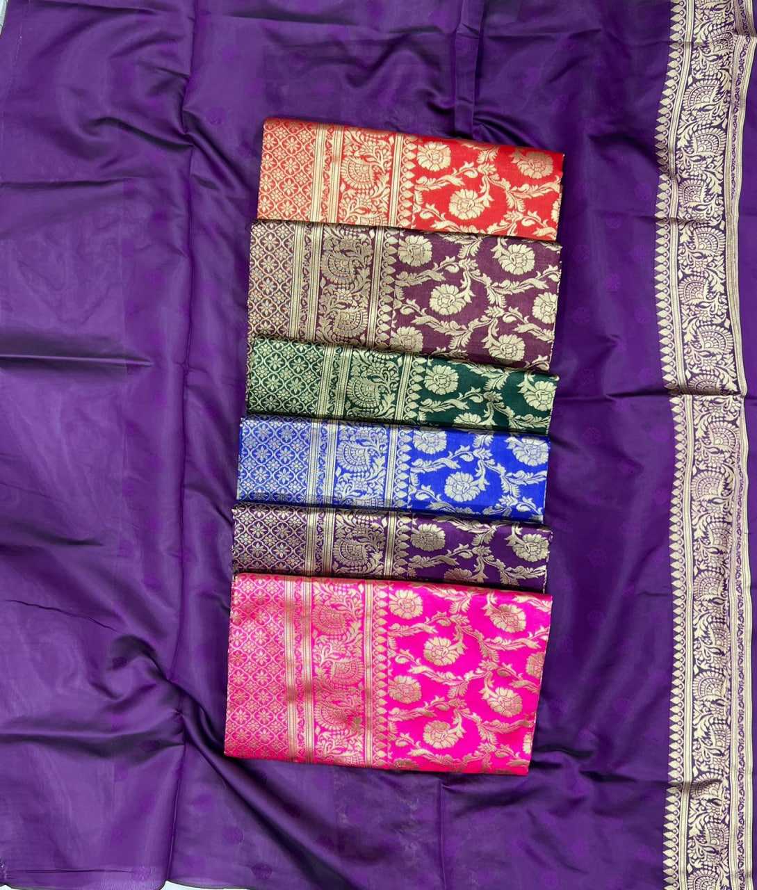 ksa Lichi Silk RIN219 1070 Sarees Wholesale Jacquard Saree Zari Border Sarees Lightweight Sarees Manufacturer