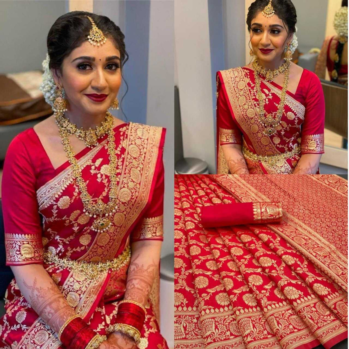 ksa Lichi Silk RIN219 1070 Sarees Wholesale Jacquard Saree Zari Border Sarees Lightweight Sarees Manufacturer