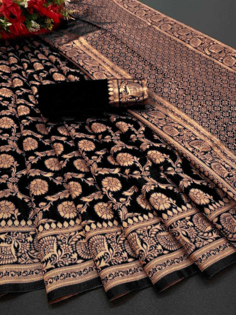 ksa Lichi Silk RIN219 1070 Sarees Wholesale Jacquard Saree Zari Border Sarees Lightweight Sarees Manufacturer