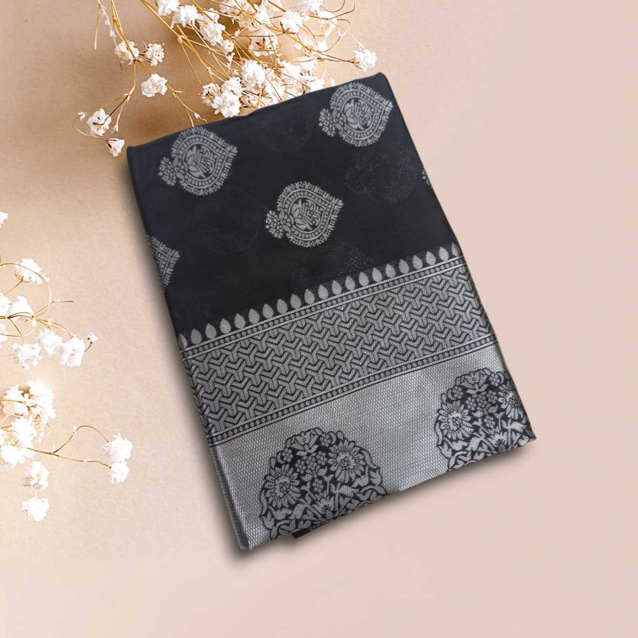 Ksa Lichi Silk RIN219 1610 Sarees Wholesale Fancy Sarees Ladies Sarees Jacquard Saree Manufacturer