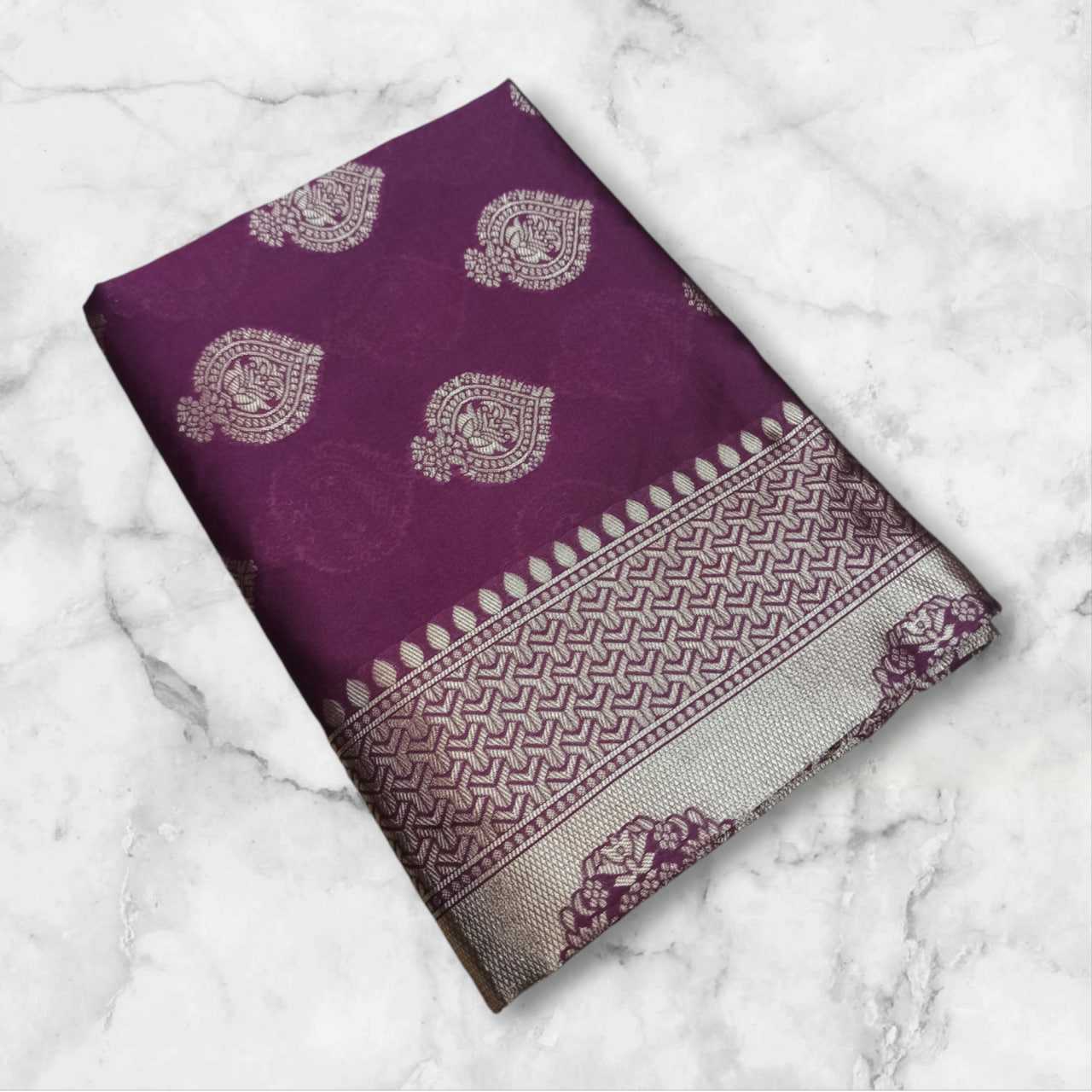 Ksa Lichi Silk RIN219 1610 Sarees Wholesale Fancy Sarees Ladies Sarees Jacquard Saree Manufacturer