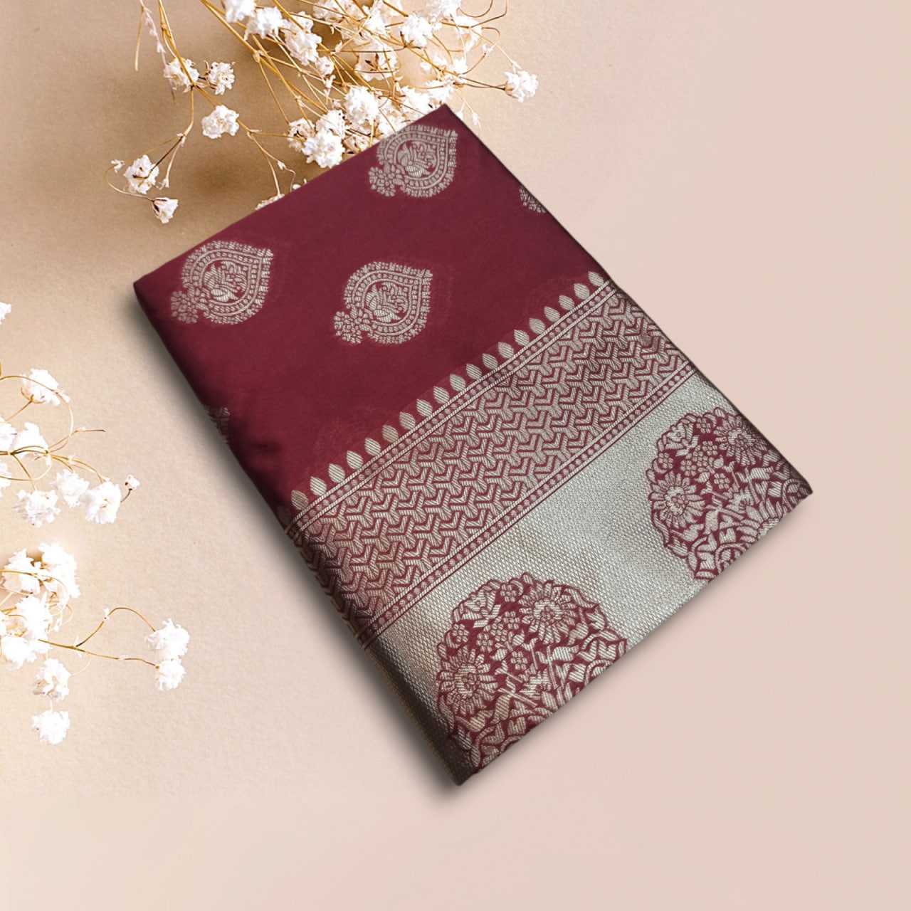 Ksa Lichi Silk RIN219 1610 Sarees Wholesale Fancy Sarees Ladies Sarees Jacquard Saree Manufacturer