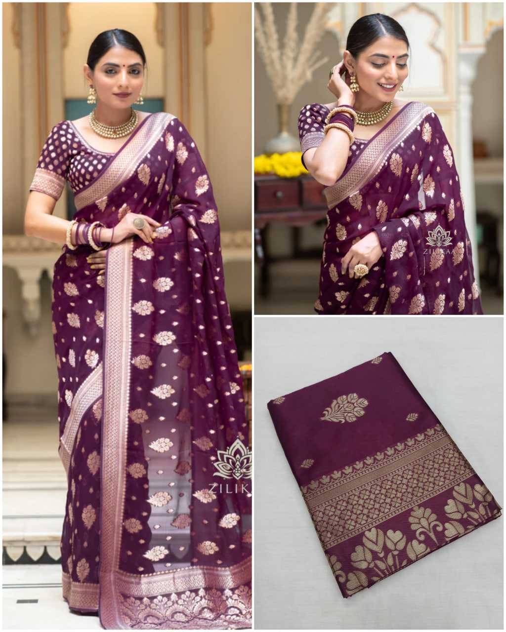 KSA Lichi Silk RIN219 1650 Silk Sarees Wholesale Banarasi Silk Sarees Art Silk Sarees Traditional Silk Sarees Manufacturer