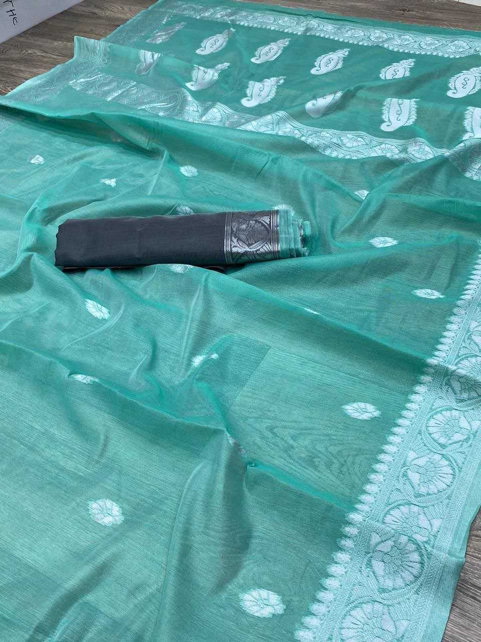 KSA Linen KESH554 HIMLATA Sarees Wholesale Designer Sarees Cotton Linen Sarees Linen Sarees Manufacturer