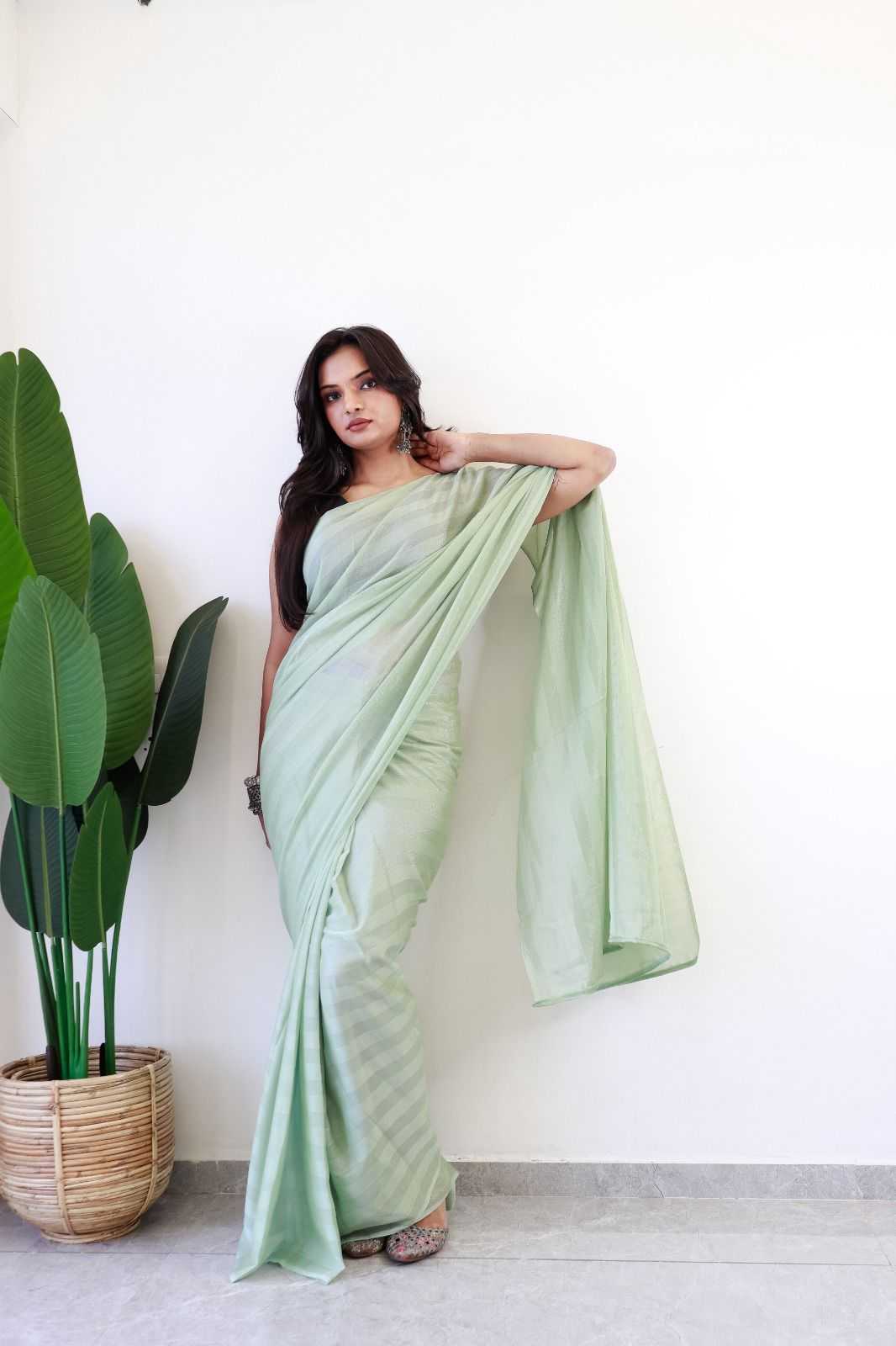 KSA Nylon KESH577 124 Sarees Festive Collections Wholesale Ready To Wear Sarees Nylon Sarees Sarees With Blouse Manufacturer