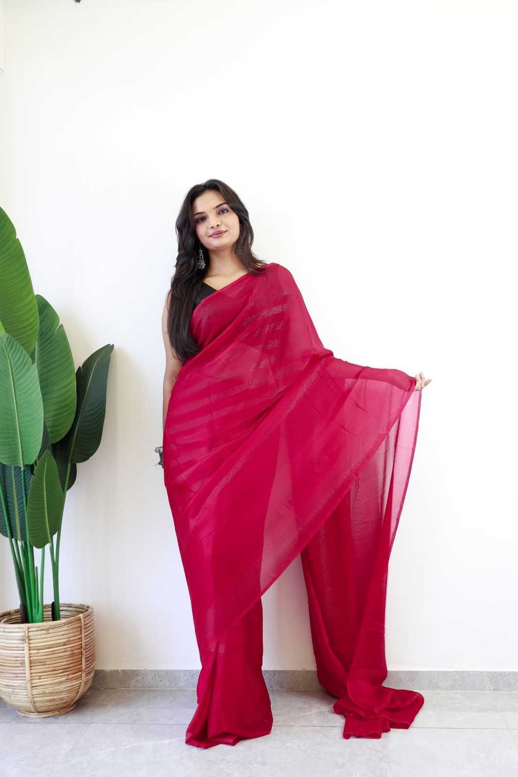 KSA Nylon KESH577 124 Sarees Festive Collections Wholesale Ready To Wear Sarees Nylon Sarees Sarees With Blouse Manufacturer