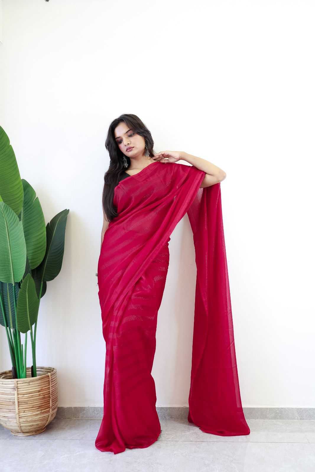 KSA Nylon KESH577 124 Sarees Festive Collections Wholesale Ready To Wear Sarees Nylon Sarees Sarees With Blouse Manufacturer