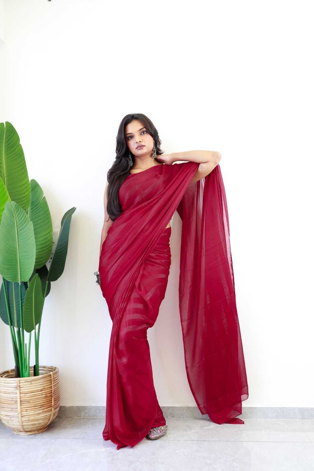 KSA Nylon KESH577 124 Sarees Festive Collections Wholesale Ready To Wear Sarees Nylon Sarees Sarees With Blouse Manufacturer