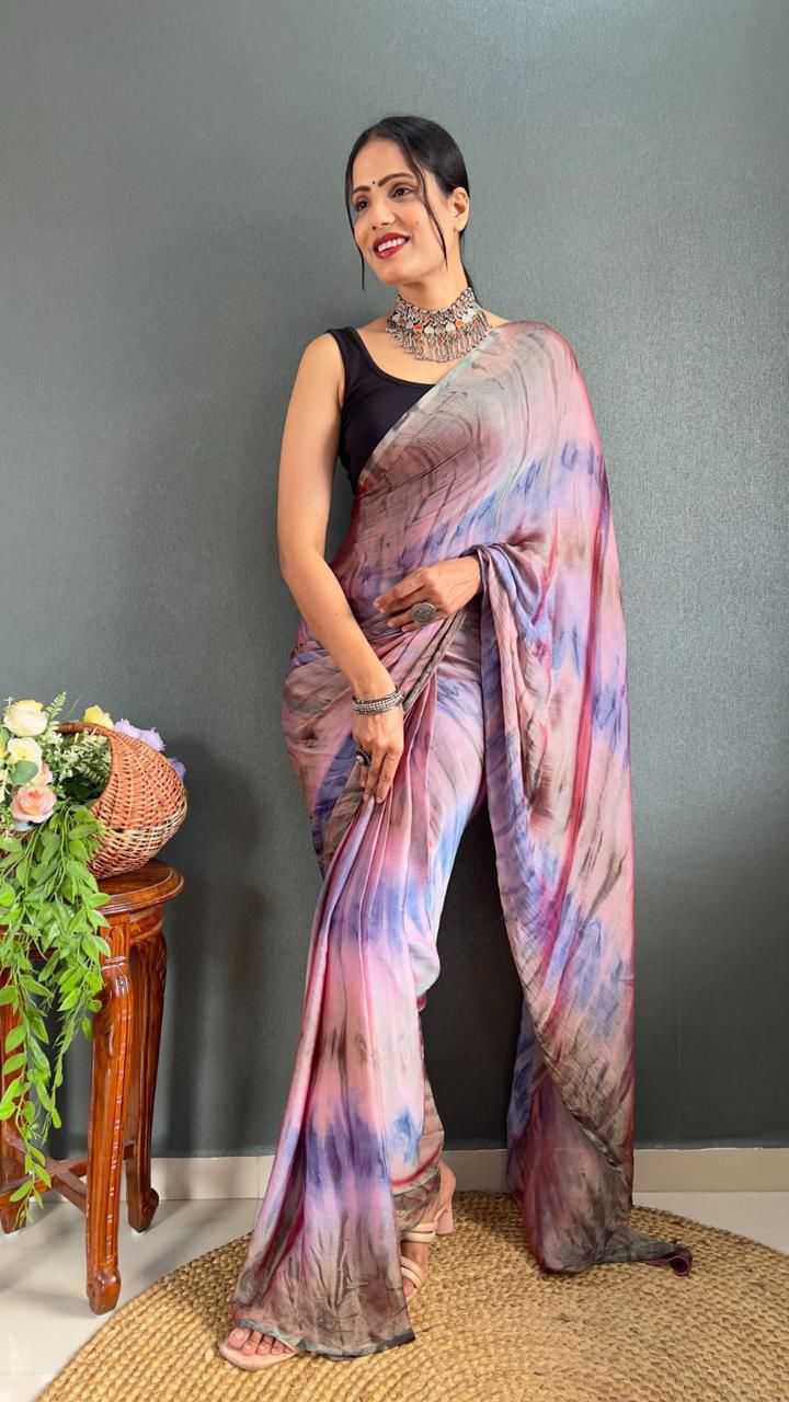 KSA Nylon KESH577 CM-747 Sarees Festive Collections Wholesale Ready To Wear Sarees Nylon Sarees Sarees With Blouse Manufacturer