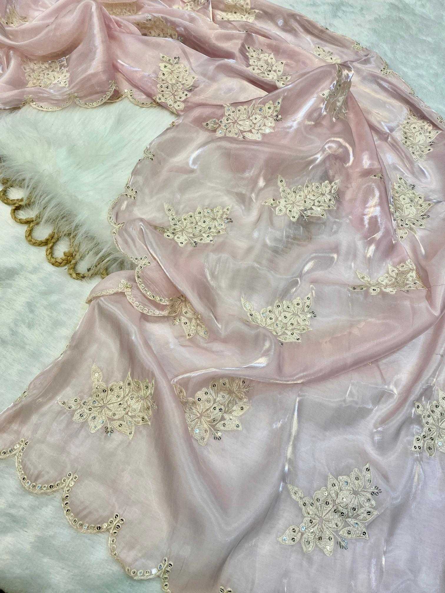 Ksa Organza RIN164 BABY Sarees Bollywood Collections Festive Collections Wholesale Organza Sarees Malavika Mohan Onam Collections Manufacturer