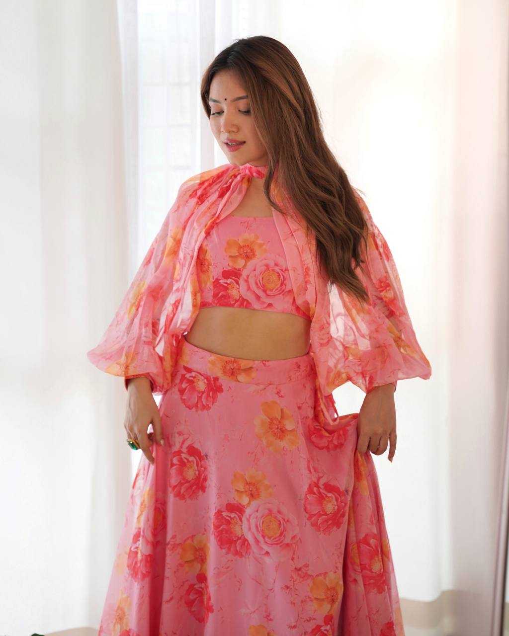 ksa Organza Silk KESH504 53 Lehengas Wedding Collections Festive Collections Wholesale Wedding Lehenga Printed Lehenga Lehenga With Blouse Manufacturer