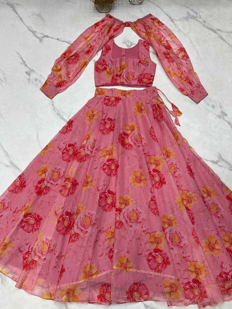 ksa Organza Silk KESH504 53 Lehengas Wedding Collections Festive Collections Wholesale Wedding Lehenga Printed Lehenga Lehenga With Blouse Manufacturer