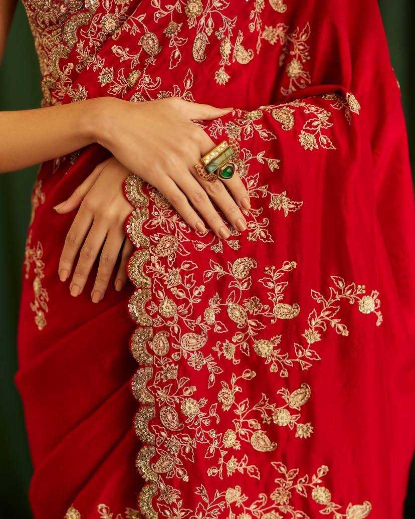 Ksa Rangoli Silk KESH556 302 Silk Sarees Bollywood Collections Wholesale Embroidered Silk Sarees Pooja Hedge Manufacturer