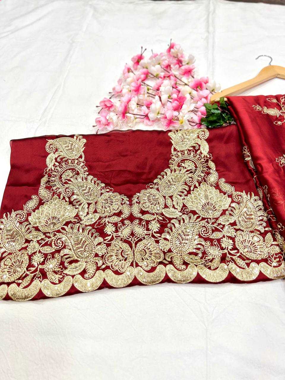 Ksa Rangoli Silk KESH556 302 Silk Sarees Bollywood Collections Wholesale Embroidered Silk Sarees Pooja Hedge Manufacturer