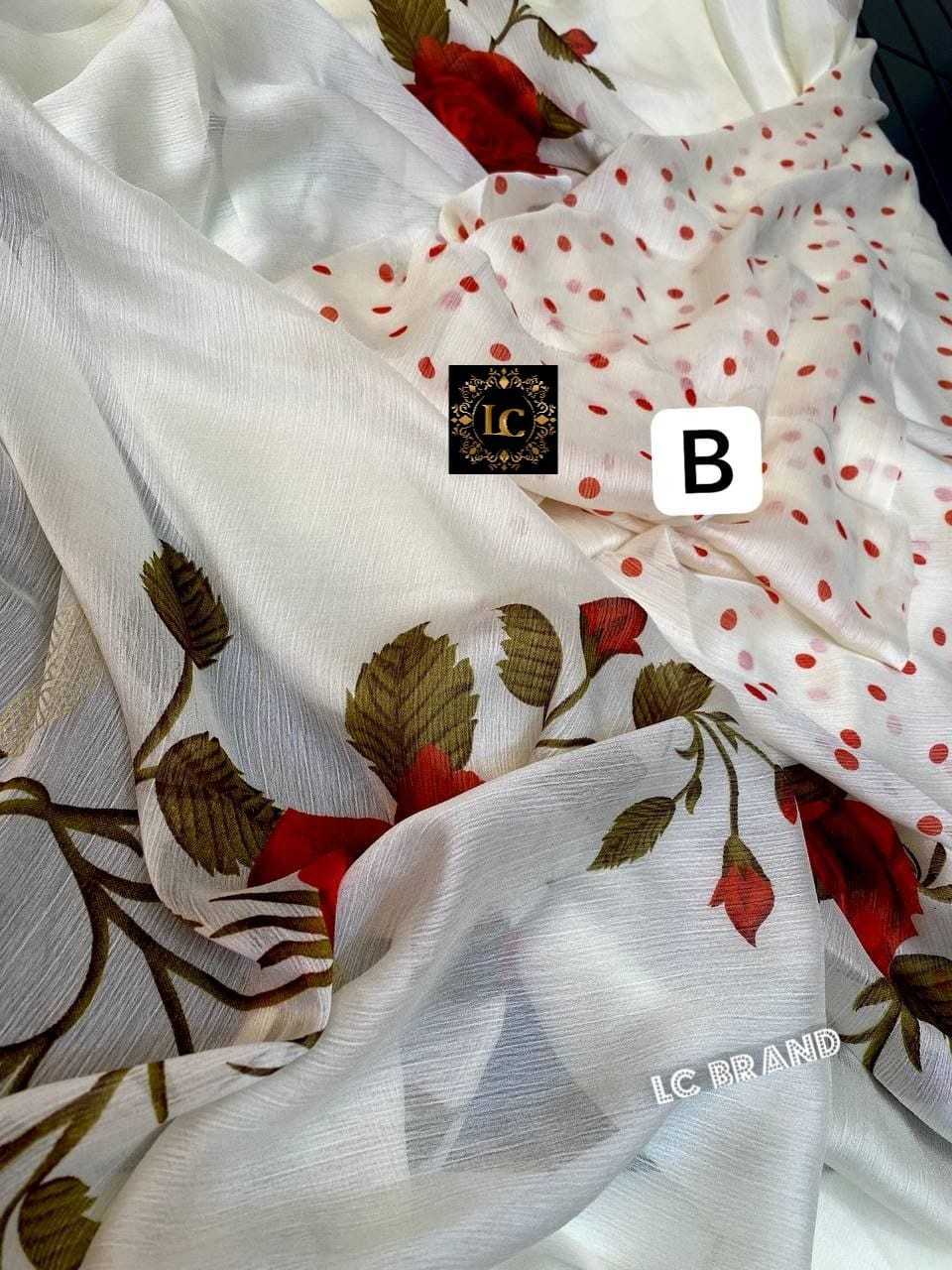 Ksa soft chinon RIN203 Nora Silk Sarees Bollywood Collections Wholesale Fancy Sarees Chiffon Sarees Manufacturer