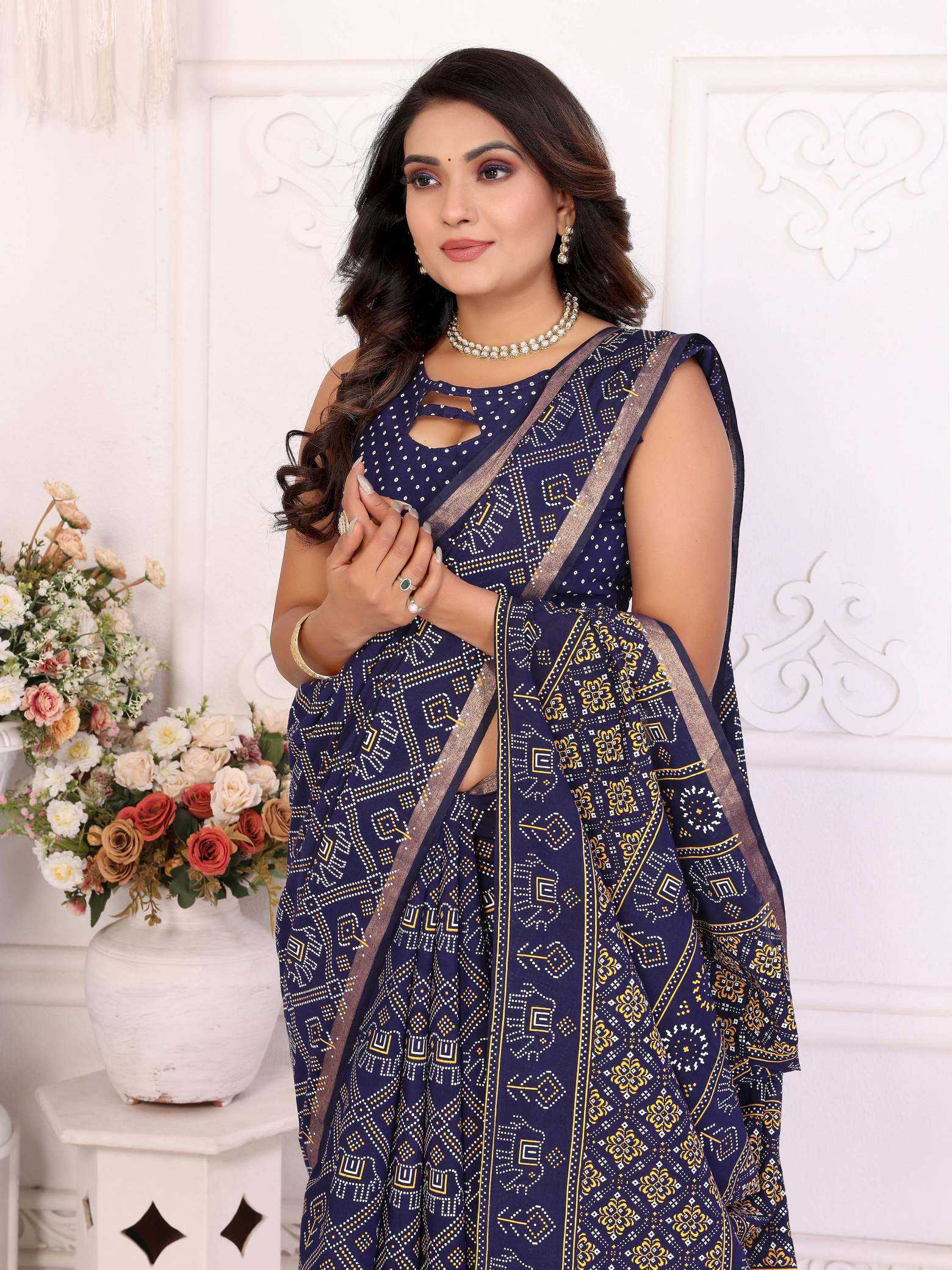 KSA Soft Cotton RIN183 AMBIKA Sarees Wholesale Fancy Sarees Lightweight Sarees Manufacturer