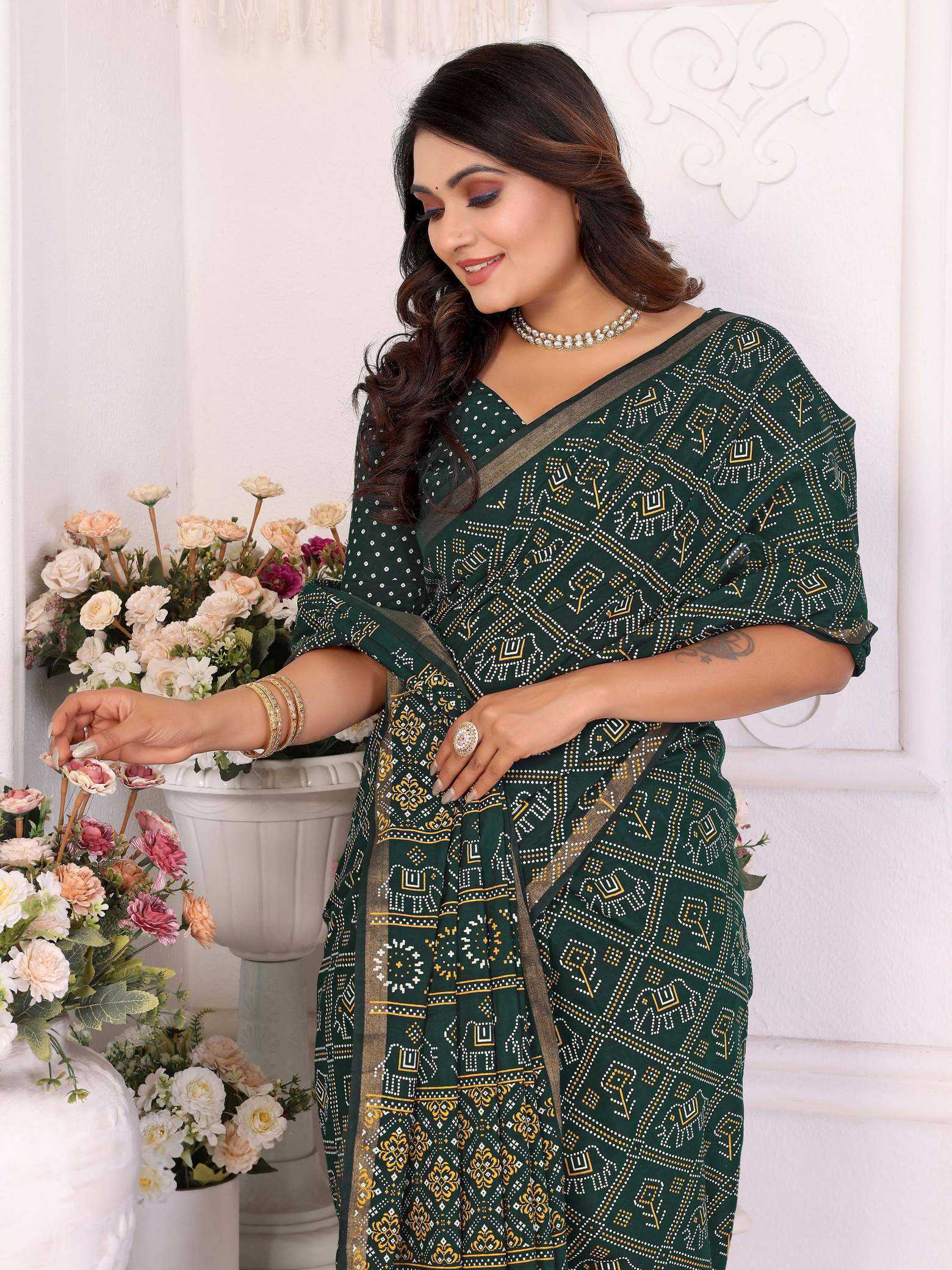 KSA Soft Cotton RIN183 AMBIKA Sarees Wholesale Fancy Sarees Lightweight Sarees Manufacturer