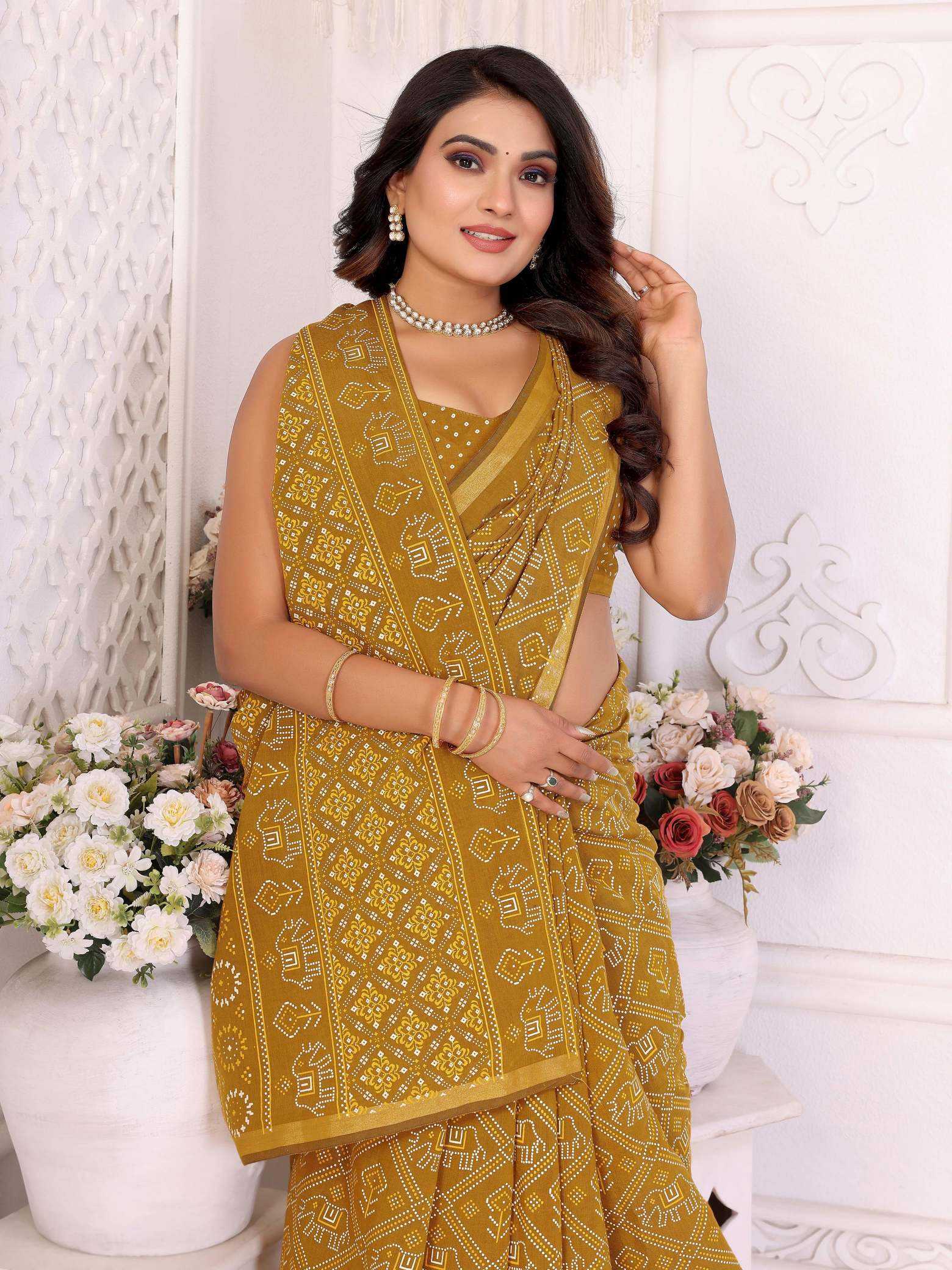KSA Soft Cotton RIN183 AMBIKA Sarees Wholesale Fancy Sarees Lightweight Sarees Manufacturer