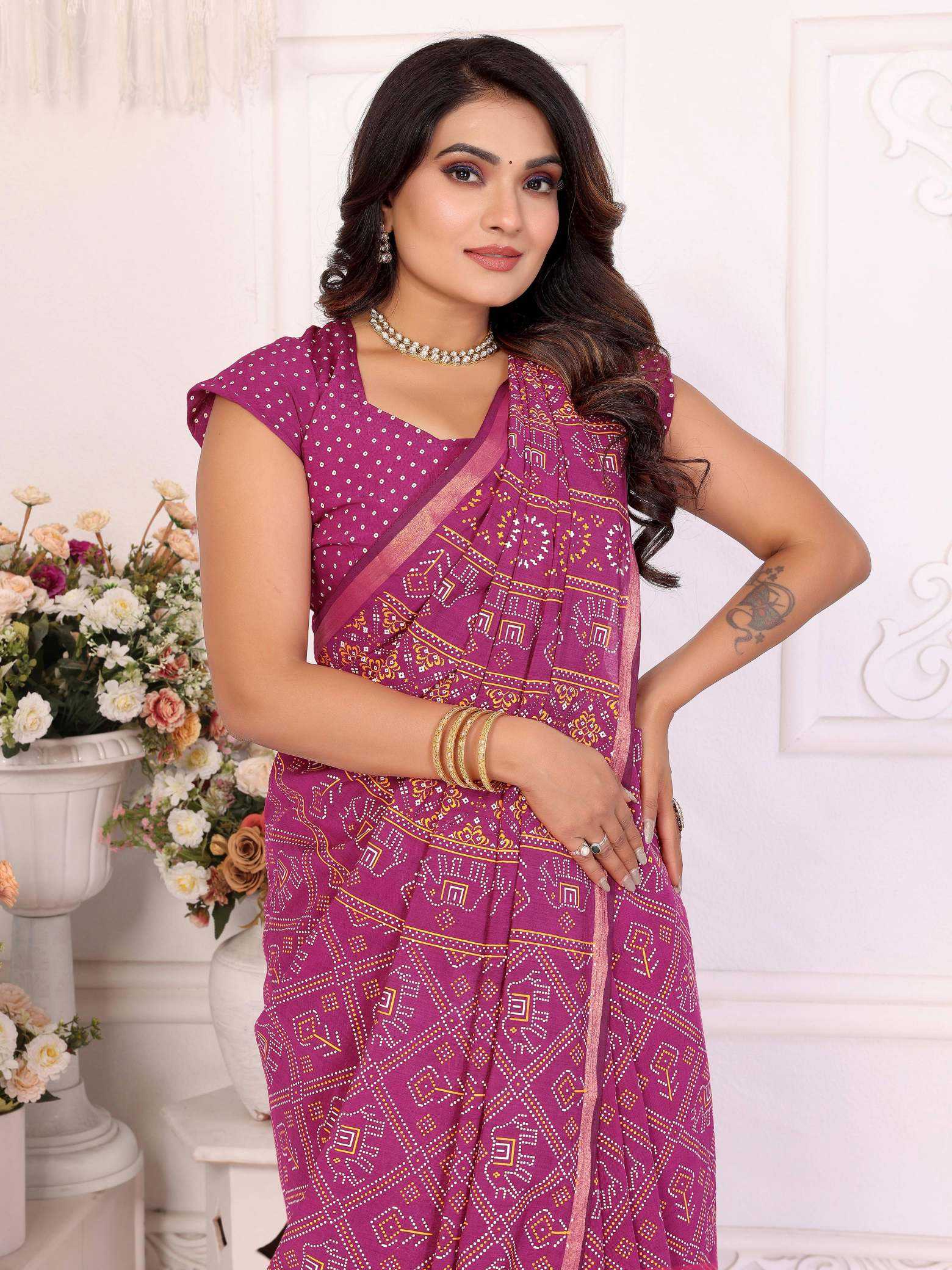 KSA Soft Cotton RIN183 AMBIKA Sarees Wholesale Fancy Sarees Lightweight Sarees Manufacturer