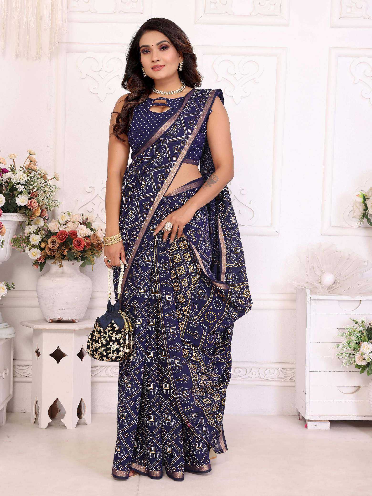 KSA Soft Cotton RIN183 AMBIKA Sarees Wholesale Fancy Sarees Lightweight Sarees Manufacturer