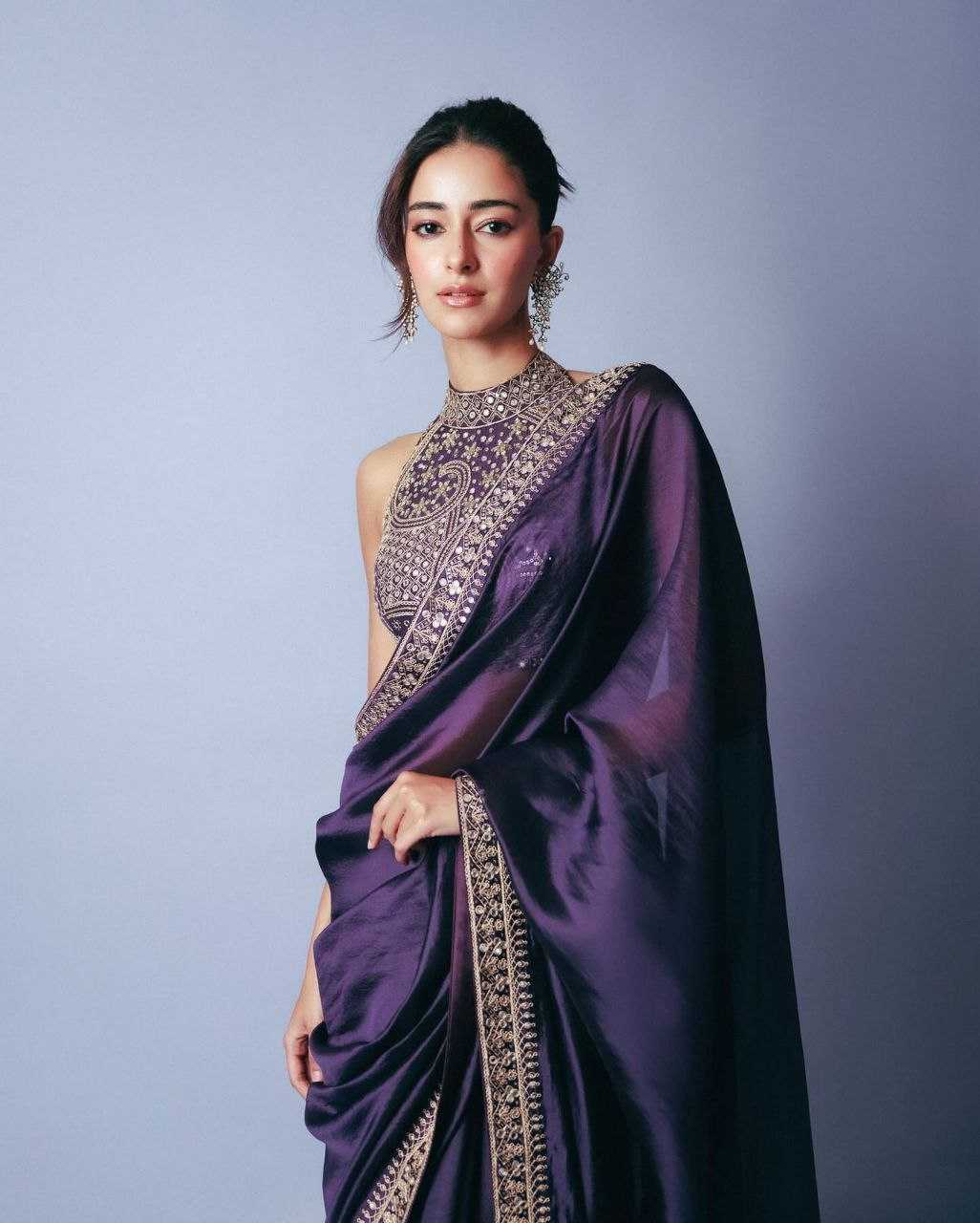 Ksa Soft Tissue KESH553 72 Sarees Bollywood Collections Festive Collections Wholesale Party Wear Sarees Ananya Pandey Sarees Sarees With Blouse Manufacturer