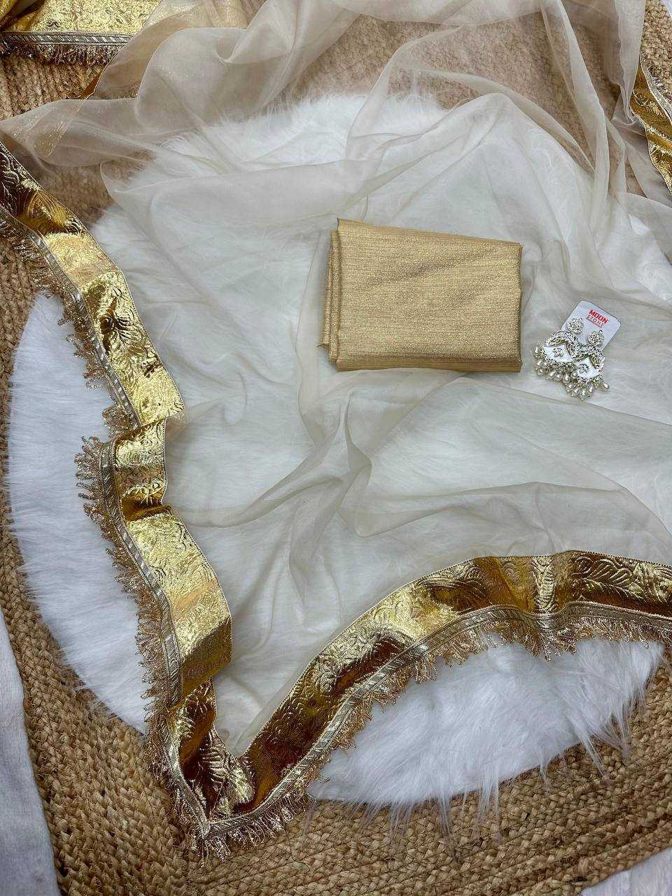 ksa Tissue KESH509 ONAM Sarees Bollywood Collections Wholesale Gota Patti Sarees Kajol Devgan Sarees Festive Sarees Manufacturer