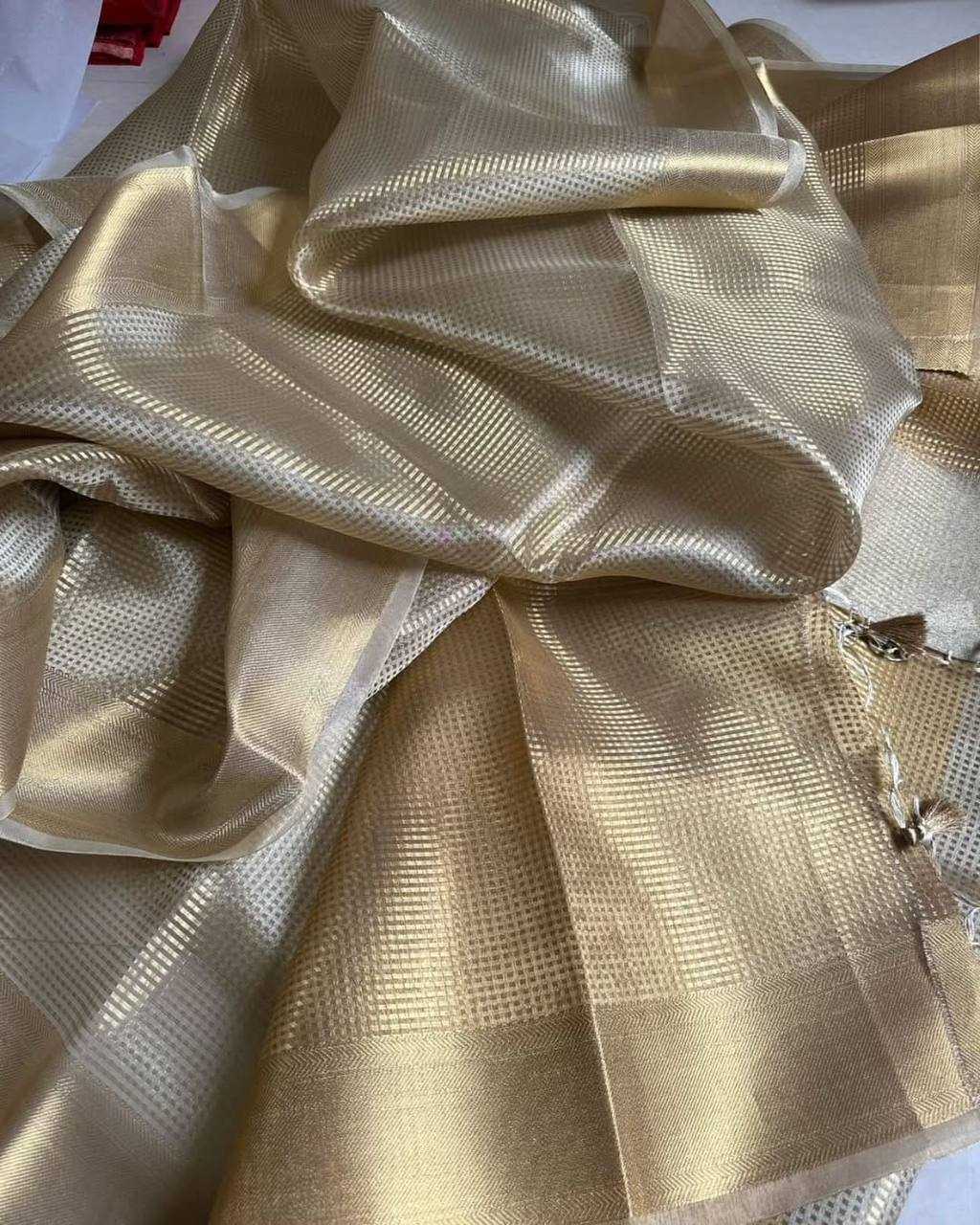 ksa Tissue Silk KESH572 818 Silk Sarees Bollywood Collections Wholesale Banarasi Silk Sarees Fancy Silk Sarees Nayanthara Manufacturer